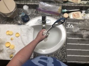 Breast Pump Cleaning in a Hotel